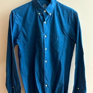 J.Crew indigo cotton button down shirt
